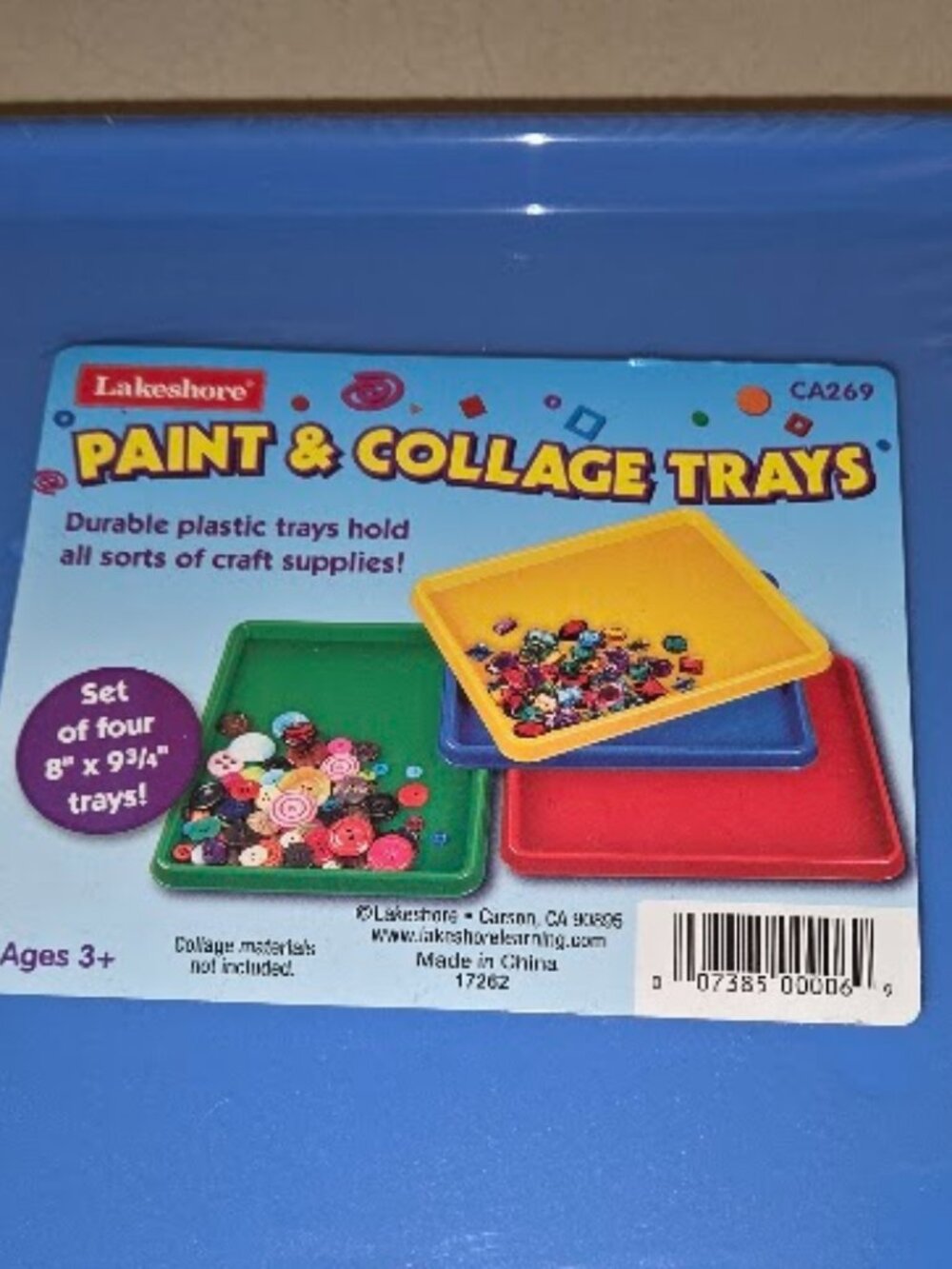 NEW - Lakeshore Learning Paint & Collage Trays